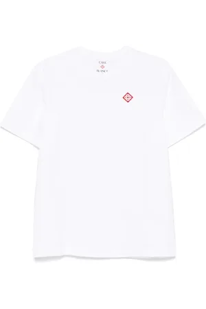 Casablanca Diamond logo-patch T-shirt