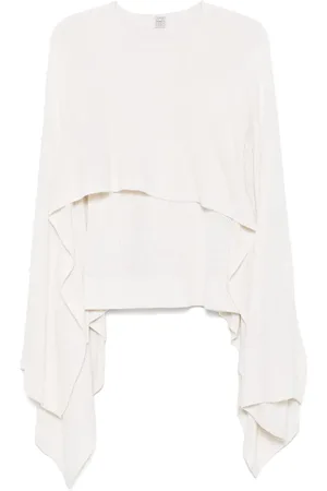 Totême Bouclé cape sweater