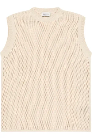 LANEUS Open-knit vest