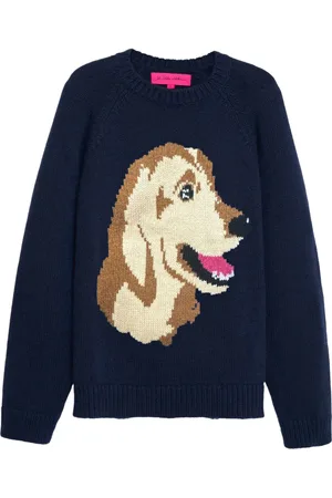 THE ELDER STATESMAN Retriever-motif sweater