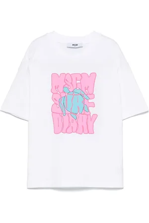 Msgm Logo-embossed T-shirt
