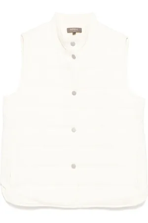 N.PEAL Button Through Quilted gilet