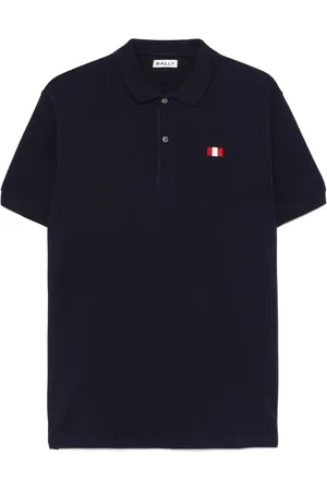 Bally Flag-embroidered polo shirt