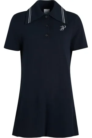 Patou Logo-embroidered mini polo dress