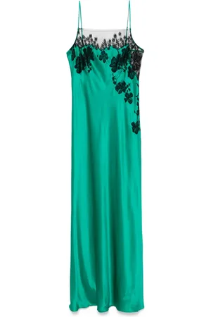 CARINE GILSON Lace-detailed slip dress
