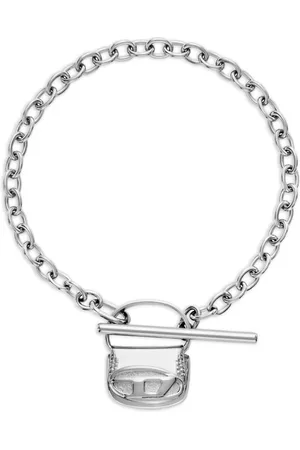 Diesel DR bag-charm bracelet
