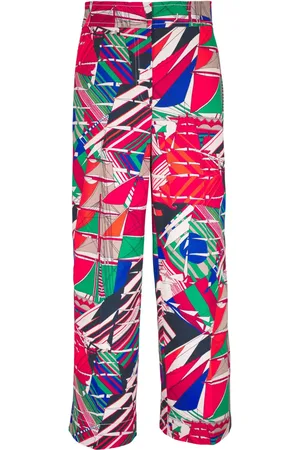 AKRIS Graphic-print trousers