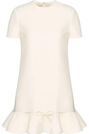 VALENTINO GARAVANI Bow-detail peplum dress