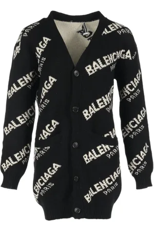 Balenciaga 2000s all-over-logo cardigan