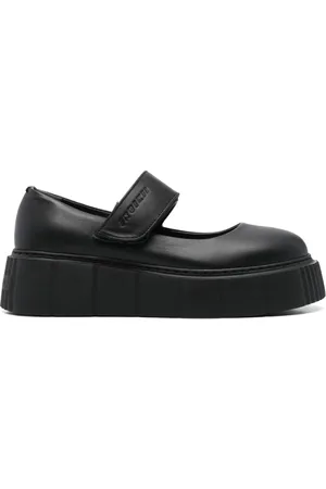 INUIKII Debossed-logo ballet flatforms