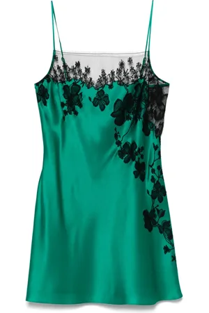 CARINE GILSON Lace-detailed slip dress