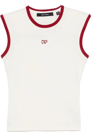 Daily paper Contrast-trim top