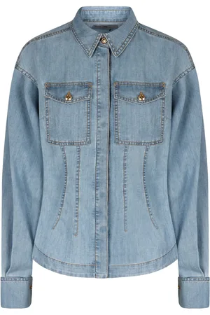 Elisabetta Franchi Peplum denim shirt