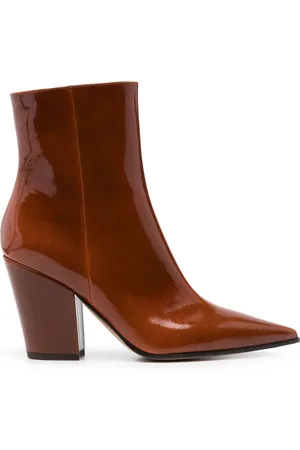 Gianvito Rossi 90mm patent ankle boots