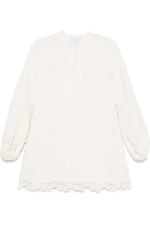 Giambattista Valli Floral-appliqué mini dress