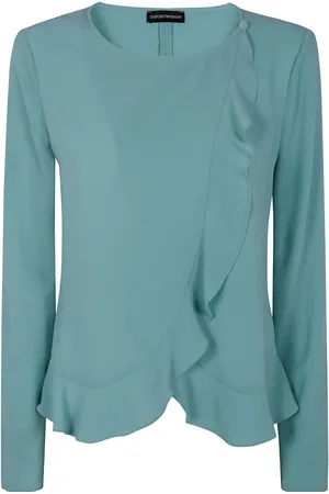 Emporio Armani Ruffled-trim jacket