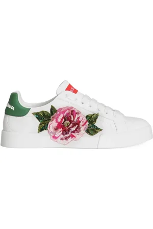 Dolce & Gabbana Floral-appliqué sneakers