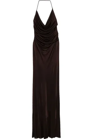 Elisabetta Franchi Open-back jersey maxi dress