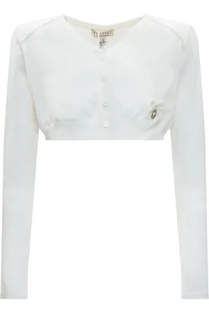 Twin-Set Logo-plaque cardigan