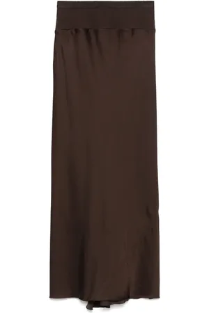 Rick Owens Calf Bias midi skirt