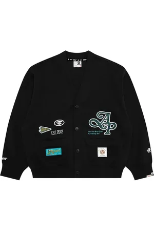 A Bathing Ape Logo-appliqué cardigan