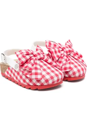 MONNALISA Gingham-check slippers
