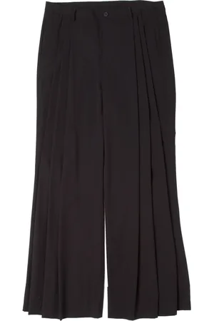 YOSHIO KUBO Pleated wide-leg trousers