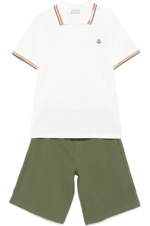 Moncler Logo-patch shorts set