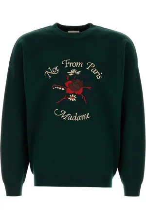 Drôle de Monsieur La Maille Slogan Fleurs sweater