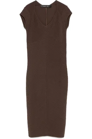 FEDERICA TOSI Ribbed midi dress