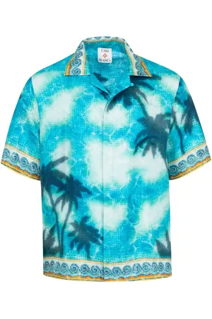 Casablanca Cuban-collar short-sleeve shirt