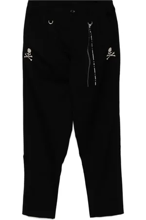 MASTERMIND Embroidered-logo tapered trousers