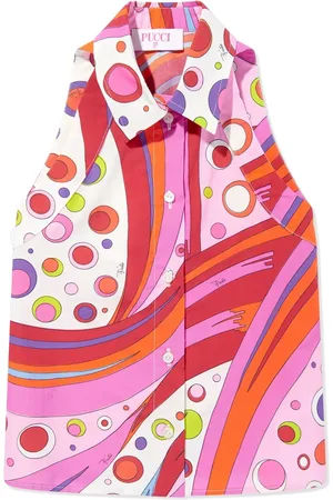 PUCCI Junior Fontane-print top