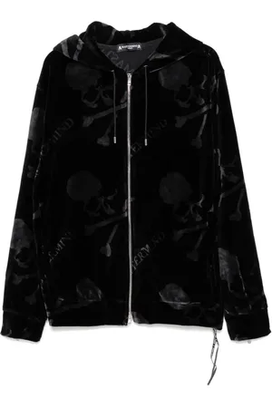 MASTERMIND Skull-print zip hoodie