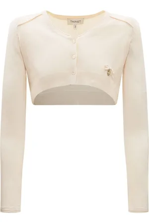 Twin-Set Logo-plaque cardigan