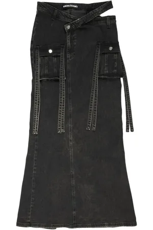ANDREADAMO Stretch-cotton denim skirt