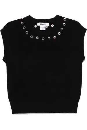 DKNY Gromet-detailing vest