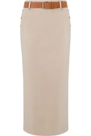 Moschino Belted midi skirt