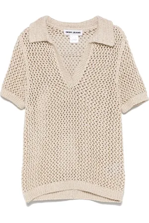 DKNY Open-knit top