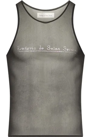 Ludovic De Saint Sernin Crystal-embellished top