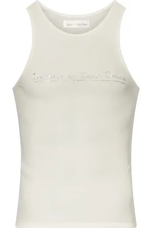 Ludovic De Saint Sernin Crystal-embellished logo top