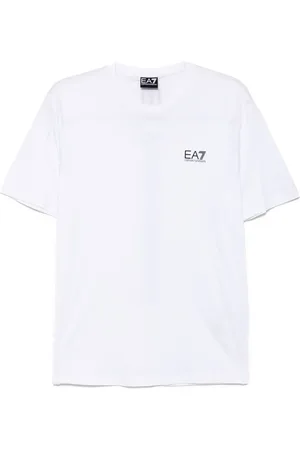 EA7 Logo-print cotton T-shirt