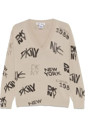 DKNY Logo-print top