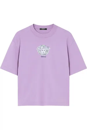 VERSACE Painted Medusa embroidered T-shirt
