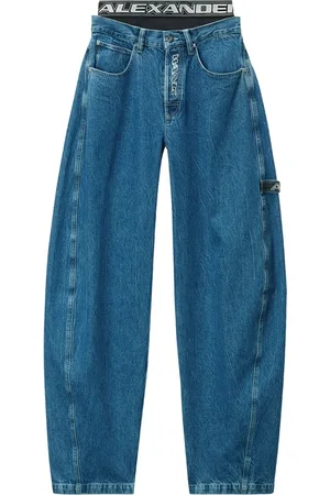 Alexander Wang Logo-waistband jeans