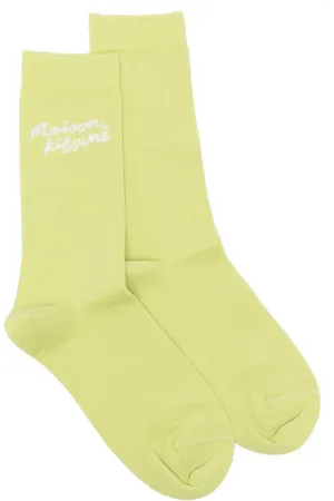 Maison Kitsuné Handwriting socks