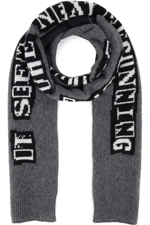 VALENTINO GARAVANI Slogan-embroidered scarf