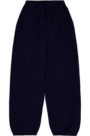 LANEUS Elasticated drawstring track pants