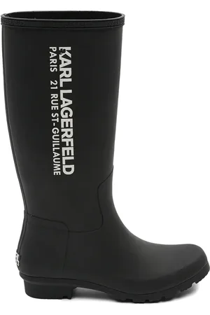 Karl Lagerfeld Logo rain boots