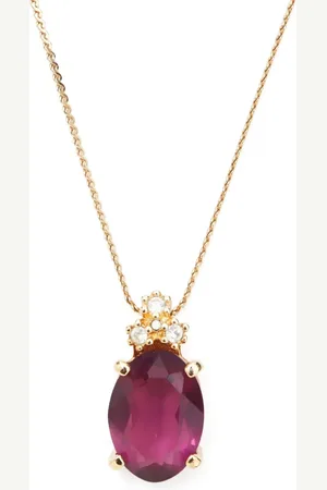 Dior 1980 rhinestone-pendant chain necklace